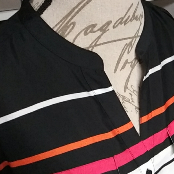 Calvin Klein Striped Blouse Size XL - Picture 4 of 7